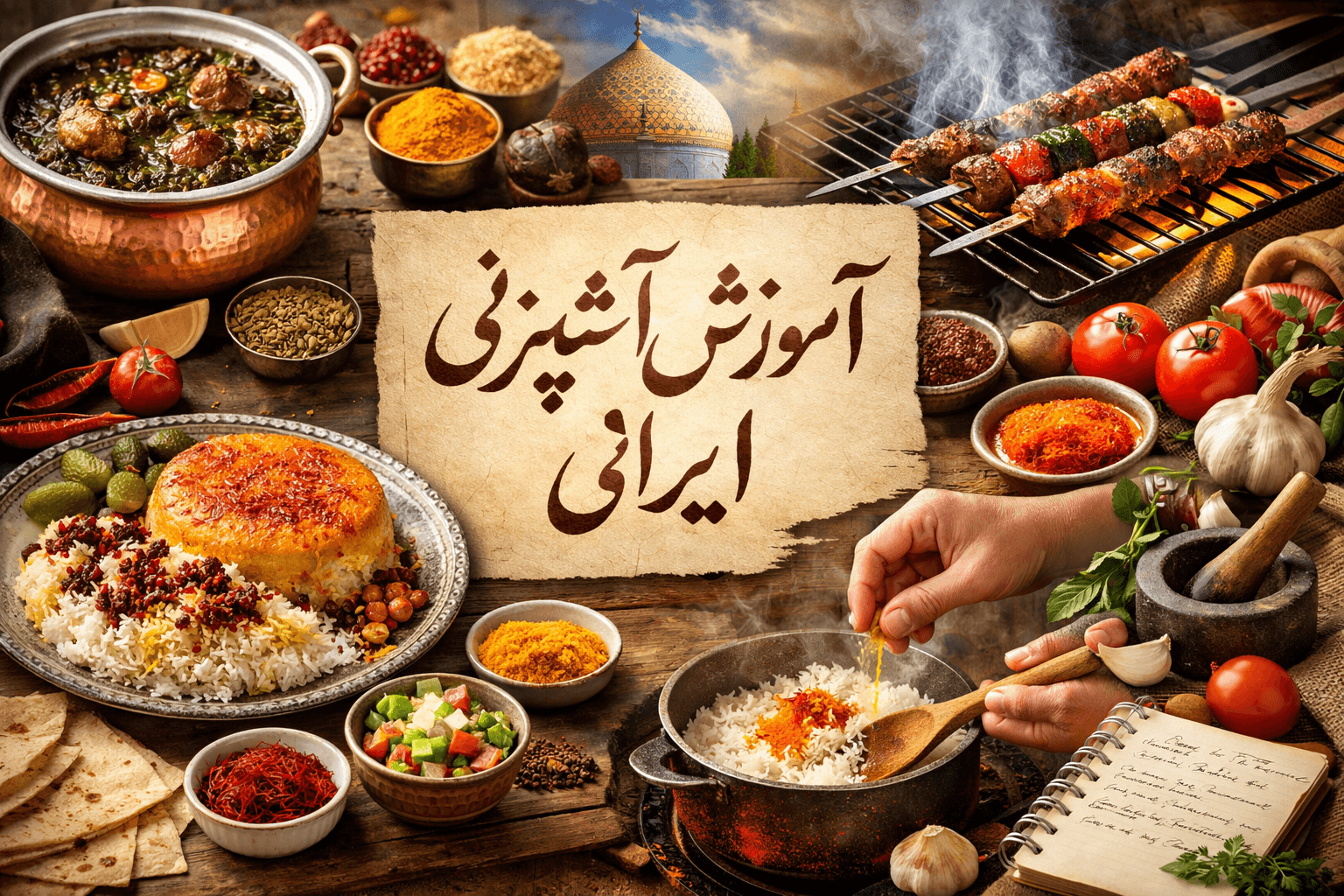 آموزش آشپزی ایرانی در 7 مرحله با مستر سمیر